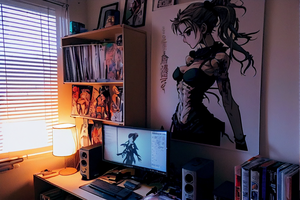 Anime Porn Room Service - Anime weeb room porn : r/midjourney