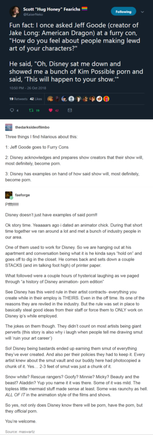 Disney Porn Story - The REAL Disney vault. : r/tumblr