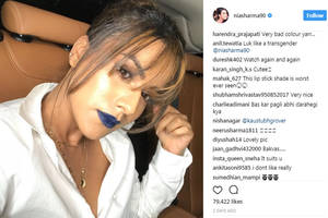 Blue Lipstick Girl Porn - However, Nia seems to be unaffected by trolls as she shared a smiling photo  of her in the same look and tweeted, \