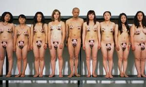 naked at - Ai Weiwei supporters strip off as artist faces 'porn' investigation | Ai  Weiwei | The Guardian