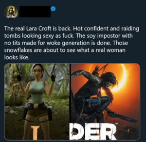 angelina jolie huge tits hentai - Tomb Raider fans : r/Gamingcirclejerk
