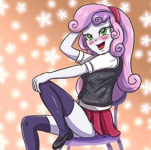 Mlp Sweetie Belle Human Porn - ... pink underwear, sitting, skirt, smiling, solo, solo female, suggestive, sweetie  belle, underwear, upskirt - Derpibooru - My Little Pony: Friendship ...