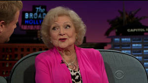 Betty White Porn Captions - Betty White appears on 'The Late Late Show with James Corden.' White  discusses