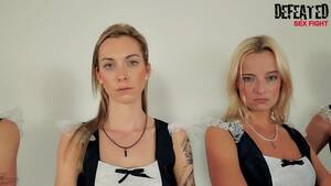 lesbian maid orgy - 6 Girls Orgy Sexfight for the best maid - Lesbian Porn Videos