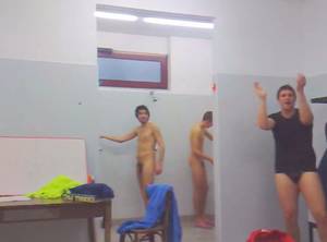 Italian Shower - Italian soccer players naked in the showers