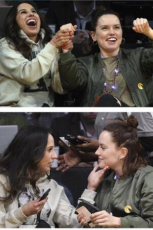 Anne Hathaway Lesbian Porn - Daisy Ridley and her gal pal. : r/GirlsMirin