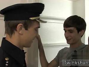 Brutal Gay Police Porn Gifs - Gay sex with a cop photos He heats up Nathans butt with his nightstick  before pushing