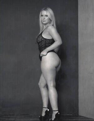 Black Polaroid Porn - Vintage 90s 5x4 Polaroid Photo - Girl Blond Black Heels Semi Nude 430 | eBay