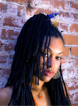 ebony braids nude - She looks funky with this #dreadlocks #nauralhairstyle Loved By NenoNatural!