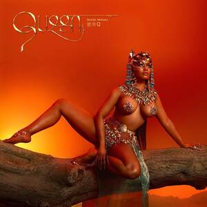 Nicki Minaj Porn - Nicki Minaj poses topless with beaded nipple pasties in risque shot for new  album Queen | The Sun