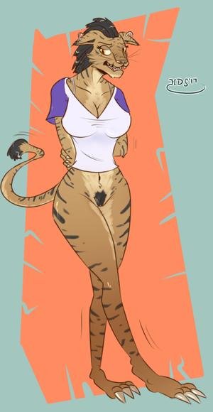 Animal Porn With Humans Cartoons - B-but in all of your human cartoons the animals never wear pants so I  thoughtâ€¦Have an embarrassed bottomless khajiit tigress lady. Tumblr Porn
