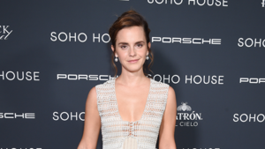Emma Watson Porn Lingerie - Emma Watson's elegant knit dress is oh so subtly see-through