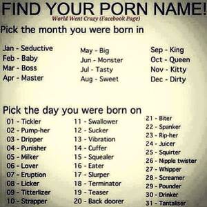 My Name Is Porn - My #Porn name is #BabyLicker Wtf?! | Bobbi R. Knaiver | Flickr