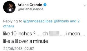 Ariana Grande Porn Quotes - Did Ariana Grande Just Reveal the Size of Pete Davidson's Penis?
