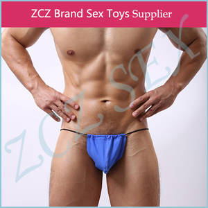 Male Panty Porn - ZCZ Sex man series male panties silky transparent pants strapless sex  products sexy porn toy DX286