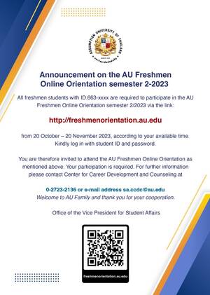 chubby anal destruction - AU Freshmen Online Orientation - Office of Vice President for Student  Affairs, Assumption University of Thailand
