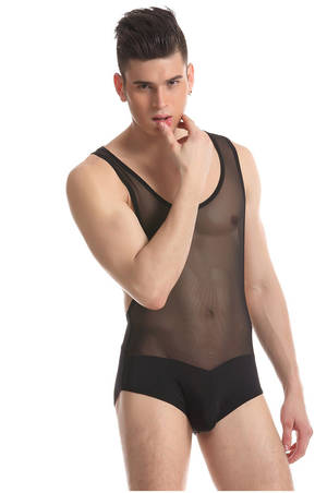 Body Shaper Porn - mens bodysuit underwear transparent body shaping corset men body shaper U  neck sexy mens bodysuits porn underwear for men New-in Men's Costumes from  Novelty ...