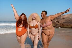 fat nudist resort - Overweight Women In Bikinis Images - Free Download on Freepik