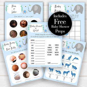 Hd Porn Party Of Baby - Little Peanute Baby Shower Games Pack, 5 Printable Baby Shower Games, Baby  Shower Party Games, Porn or Labour, Porn or Labor, Baby Shower