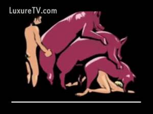 Anime Pig Bestiality Porn - Animated cartoon sex orgy featuring animal sex with pigs and people -  LuxureTV