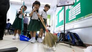 Bisexual Japanese Schoolgirl Sex - Students in Japan clean their own classrooms and school toilets and the  reason is incredible - India Today