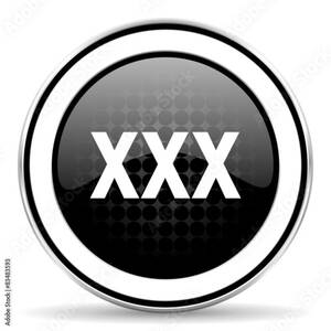black porn video icon - xxx icon, black chrome button, porn sign Stock Illustration | Adobe Stock