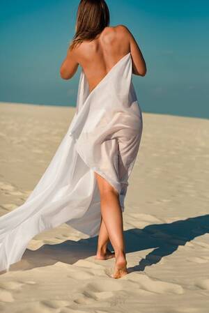model walking on beach naked - Nude female on beach stock image. Image of glamour, landscape - 240861273
