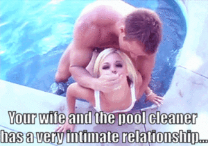 Cheating Wife Captions Pool Porn - pool cleaner cheat - Porn With Text