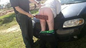 car bare bottom spanking - SPANKING CAMP 2 OVER THE CAR - SpankingTube.com
