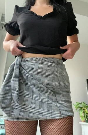 butt plug skirt - Short skirt cutie with her butt plug | xHamster