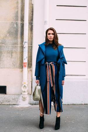 fudck lesbian sex party - Shades Of Blue - Flawless Street Style Snaps From Paris Fashion Week, Fall  2018 -