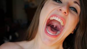 Mouth Fetish Porn - This is my first ever mouth and uvula fetish clip!I use my awesome macro  camera lens to give you incredible close up shots of my entire mouth and  throat.