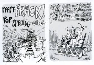 Mad Magazine Cartoon Porn - Don Martin, Two panels from a MAD magazine cartoon, June, 1969