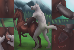 Anthro Feral Yiff Porn - Request #1 (request link here) : Anthro male furries on feral female  horsesHonestly I donÃ¢â‚¬â„¢t particularly like most of these pictures with  these specifications personally, which is kind of a first for