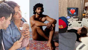 Alia Bhatt Porn Foot - Celeb photos that broke the Internet in 2022: Ranveer Singh's nude pic to Alia  Bhatt-Ranbir Kapoor's pregnancy post