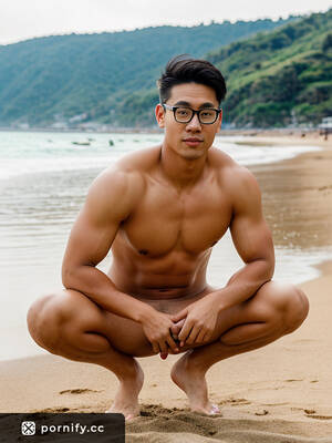 monsters of cock asian beach - Playful Green-Eyed Asian Beach Babe with Huge Cock Straddling in Glasses |  Pornify â€“ Best AI Porn Generator