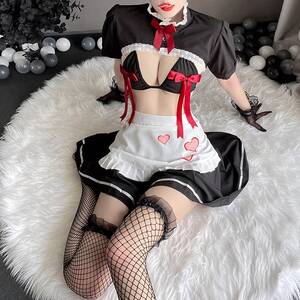 Maid Outfit Porn - Juig Women Sexy Lingerie Maid Dress Cosplay Maid Uniform Movie Anime  Roleplay Perspective Apron Costume Mesh Servant Outfits Porn Set :  Amazon.co.uk: Health & Personal Care