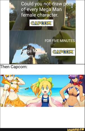 Mega Meme Porn - Could you not draw porn of every Mega Man female character. FOR FIVE  MINUTES Mega Man furries Then - iFunny Brazil
