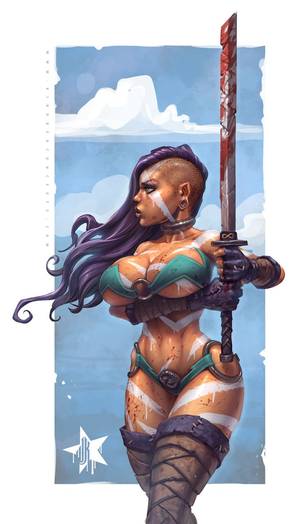 cartoony big black tits nude - hardcoregurlz: â€œShasta by JomaroKindred People gripe about huge booby  having women with unrealistic armor. Well first of all Big boobs aren't  really my ...