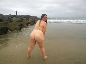 fat chick topless beach - Fat Chicks on the Beach - 62 porn photos