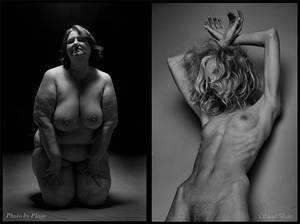 dkinny naked fat - fat and skinny art models