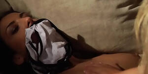 lesbian panties punishment - Horny Lesbian Slave In Bondage Masturbates And Orgasms HD SEX Porn Video  4:35