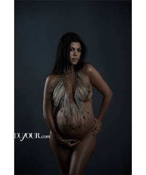 kim kardashian pregnant nude - Kourtney Kardashian Poses for Naked Pictures While Pregnant â€“ DuJour