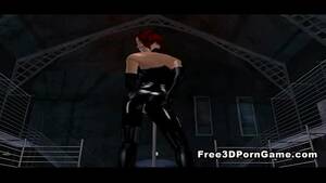 Anime Porn Leather - 3D cartoon babe in leather struts her stuff - XVIDEOS.COM