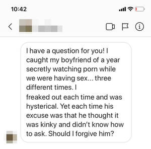 ebony sex text message - Advice: My Boyfriend Watches Porn During Sex