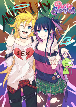 anime panties cg - panty & stocking (with chuck) from psg (panty and stocking with garterbelt)