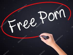 Boars And Women Porn - Woman Hand Writing Free Porn with a marker over transparent boar â€” Stock  Photo