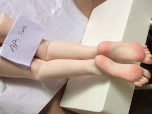 hand and foot fetish porn - Young sexy girl's silicone feet sex toy foot fetish toys porn real skin sex  dolls rubber