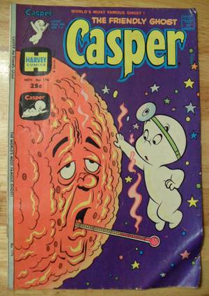 cartoon porn covers - CASPER The Friendly Ghost Comic Book (Nov 1974) Harvey Comics (No. 176