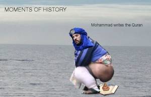 Mohammed Getting Fucked By A Goat In The Ass - Prophet Mohammed Cartoons (Best Of) / Mohammed creating Quran.